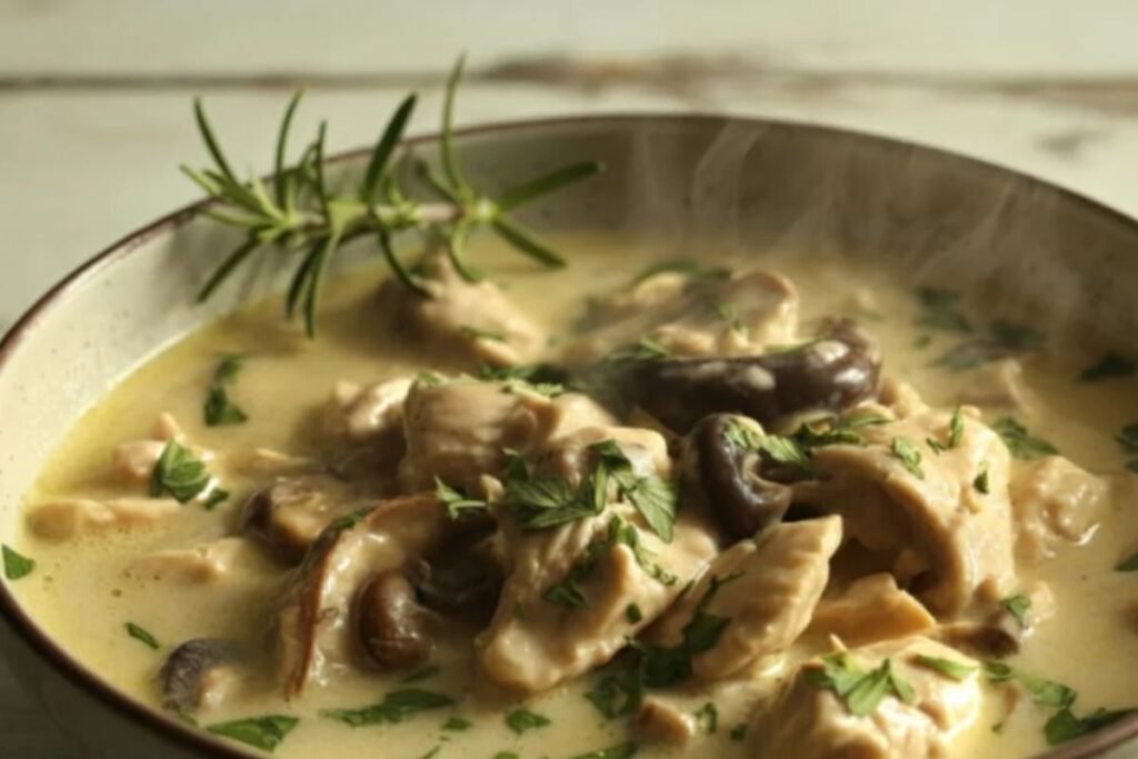 Chicken Stew with Button Mushrooms – the Perfect Choice for a Chilly Evening