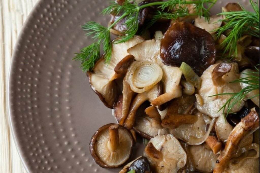 Pan-Fried Shiitake Mushrooms with Leeks Simple Ingredients, Big Flavor