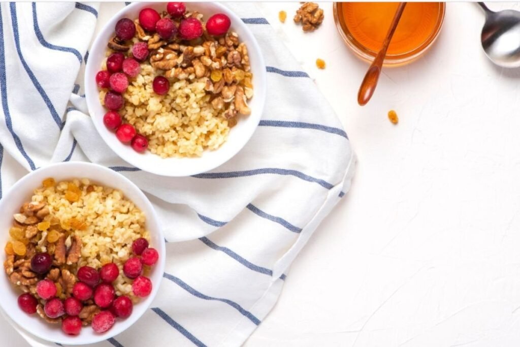Cranberry & Walnut Bulgur Porridge