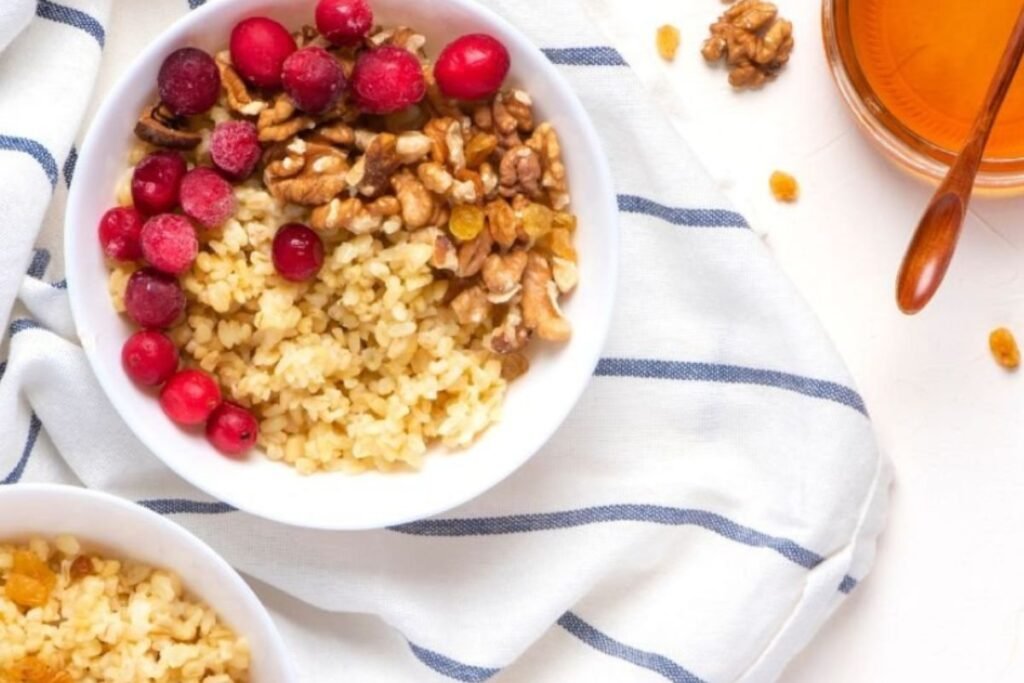 Cranberry & Walnut Bulgur Porridge