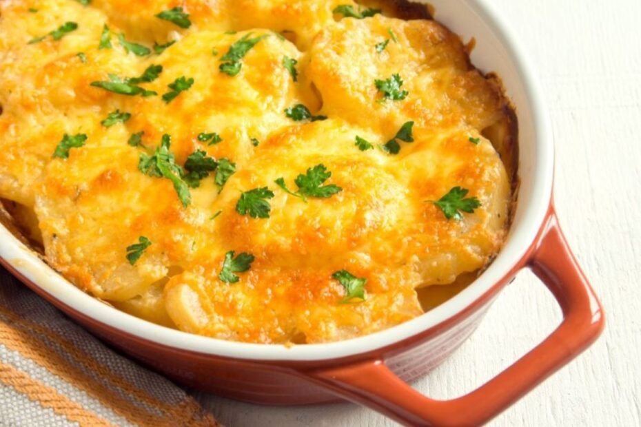 Potato and herring casserole
