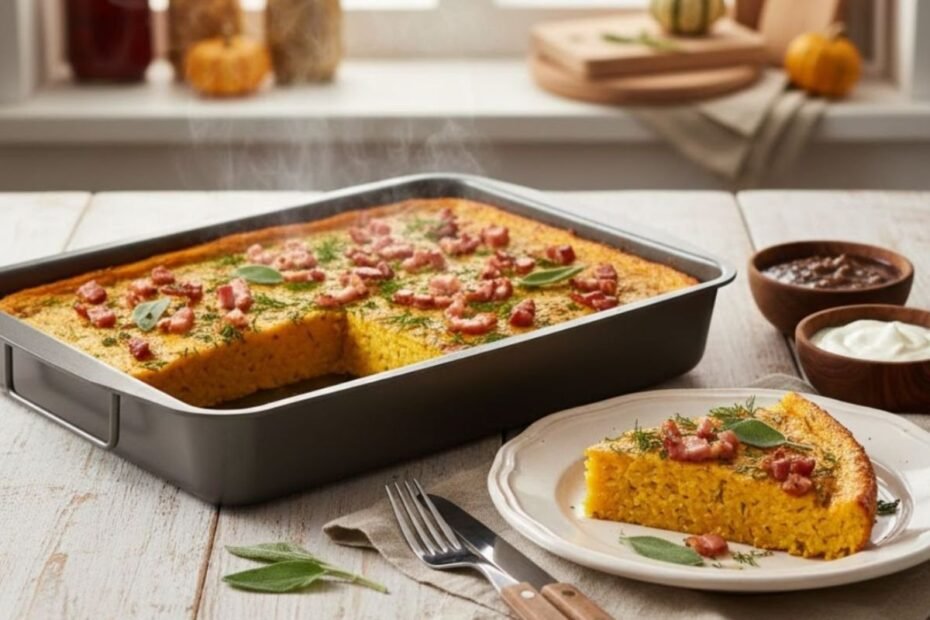 Pumpkin Potato Pudding – a lighter, colorful twist on a traditional comfort dish