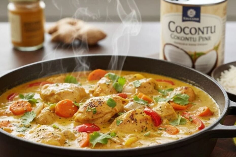 Creamy Coconut Chicken Stew with Vegetables