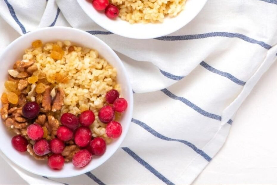 Cranberry & Walnut Bulgur Porridge